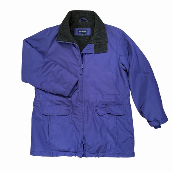 Lands' End Jackets & Blazers - LANDS END Size M /P 10-12 Fleece Lined Polartec Aircore-200 Parka NO HOOD Womens